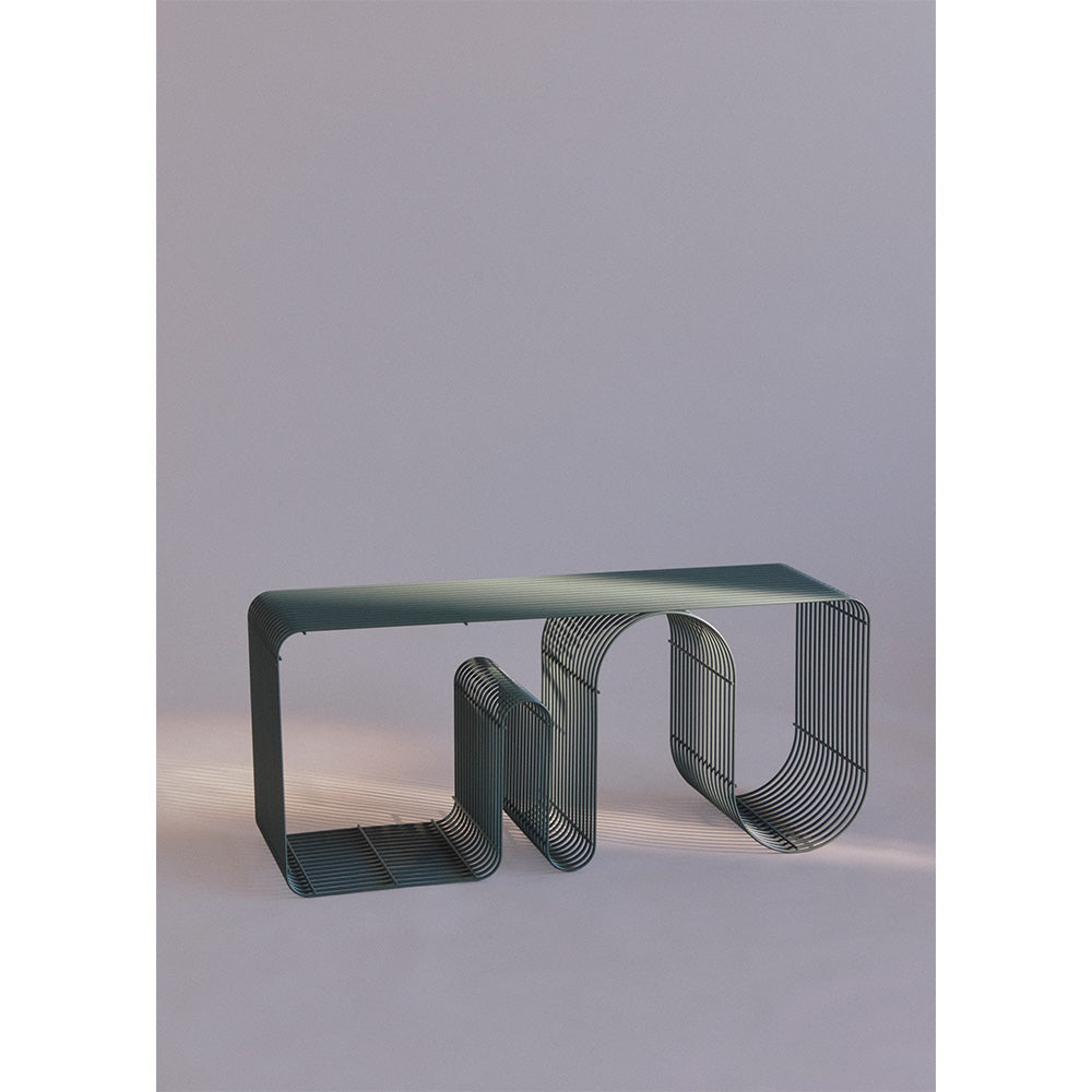 Ławka CURVA niebieski