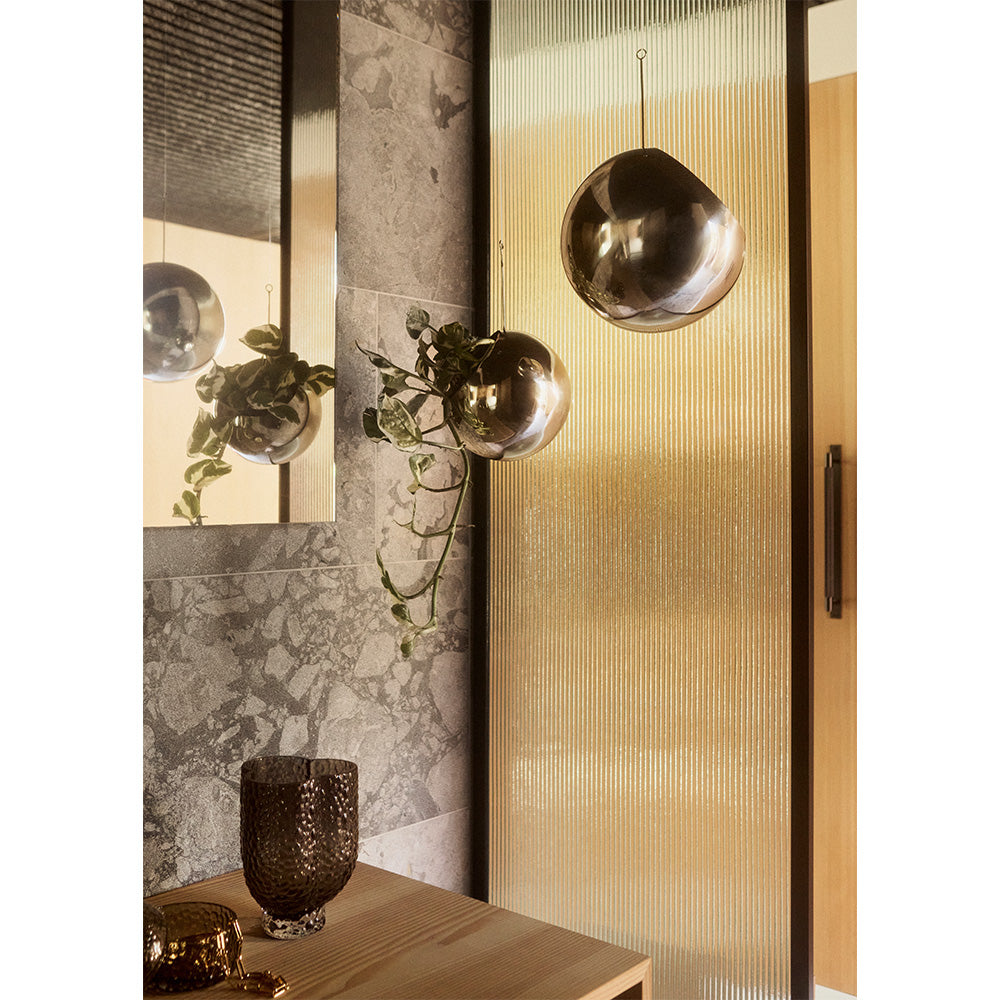 Hängende Blumentopf GLOBE silber