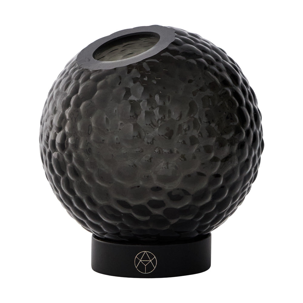 GLOBE BUBBLES Vase black glass