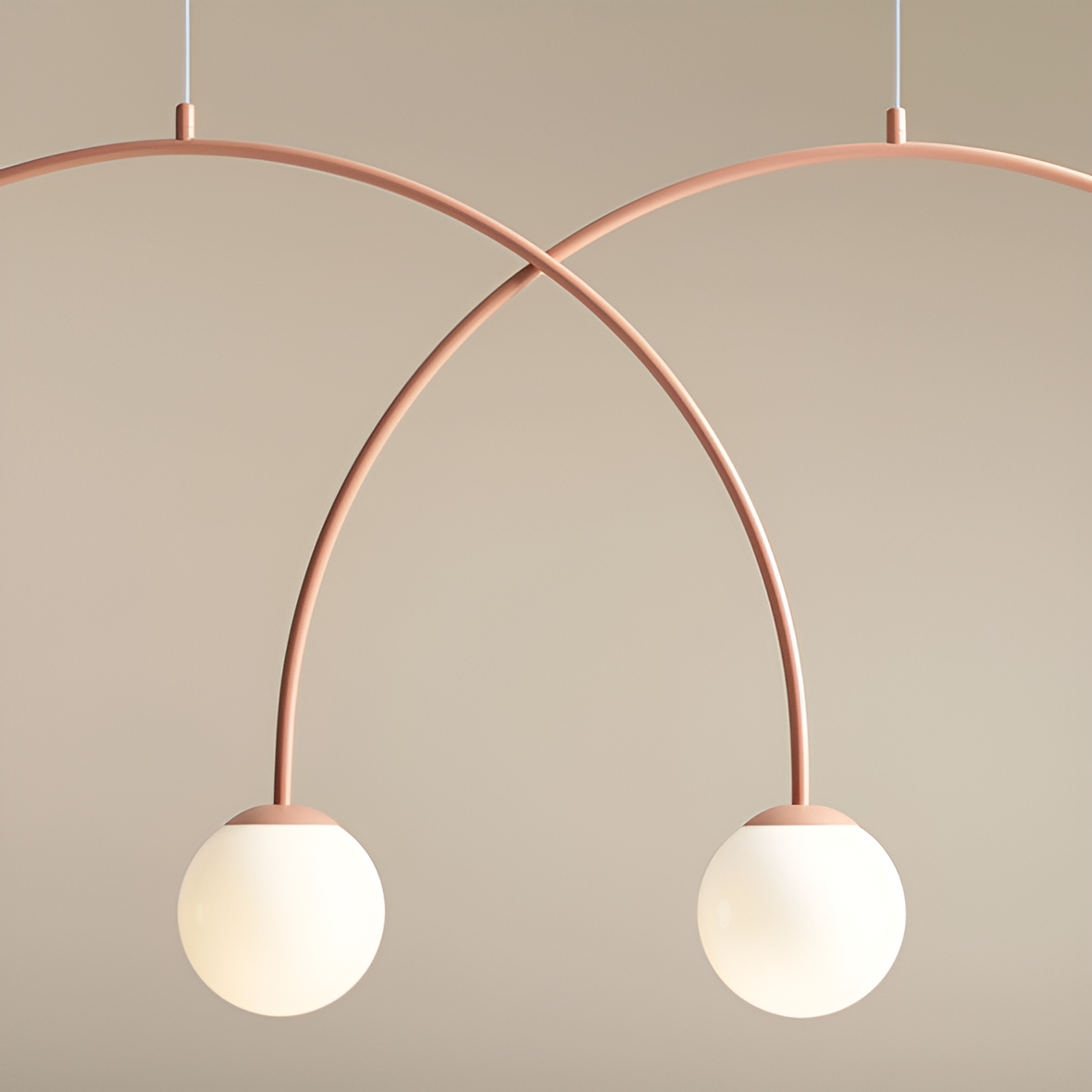 Hanging lamp una duo coral