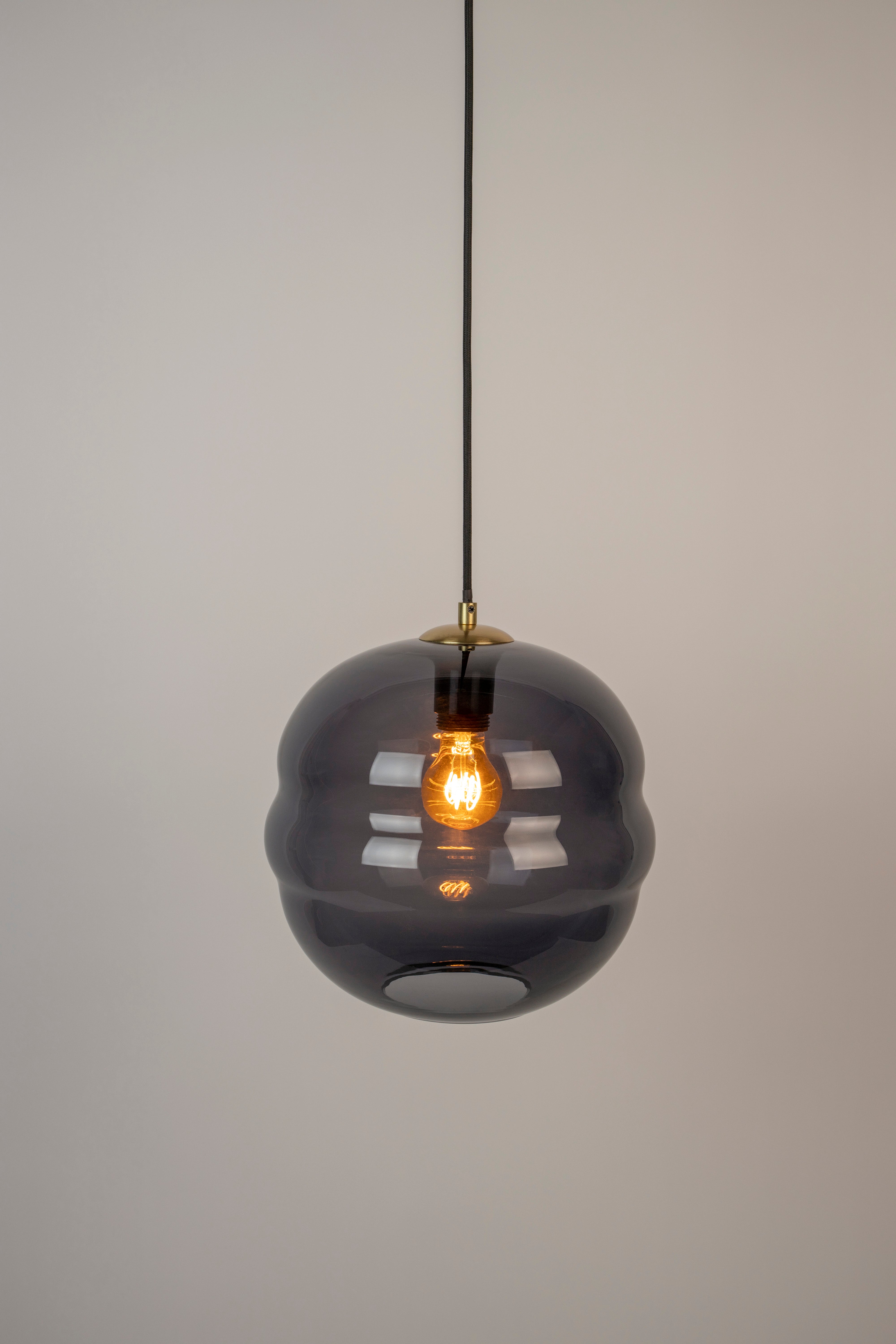 Hanglamp LAUREN zwart glas