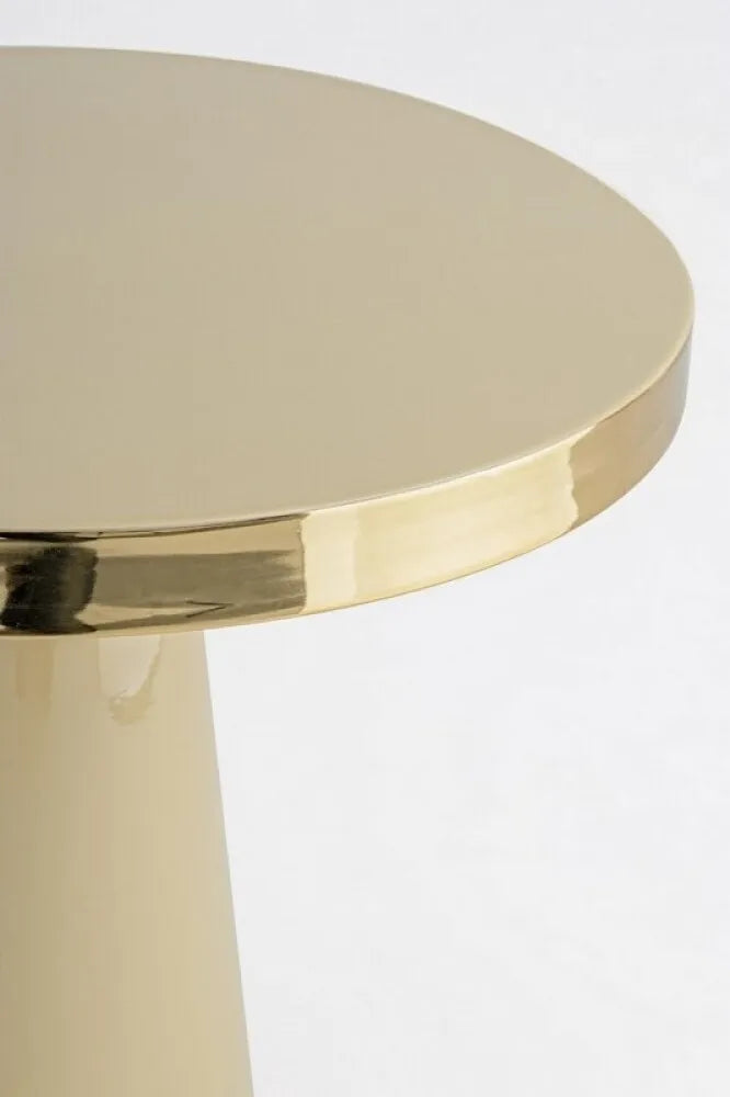 Beige NANDIKA salontafel met goud