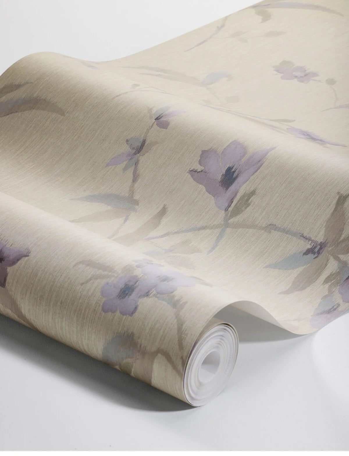 Beige wanddecoratie met bloemenmotief MARLENE