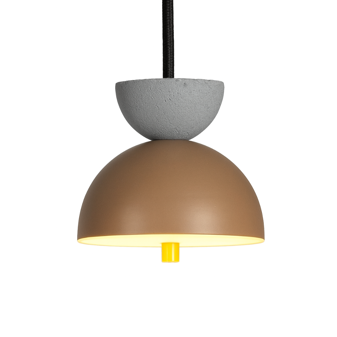 BOSTON pendant lamp in aluminum with concrete