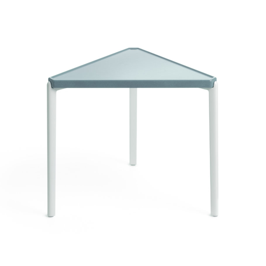 TAMBOUR blue concrete side table