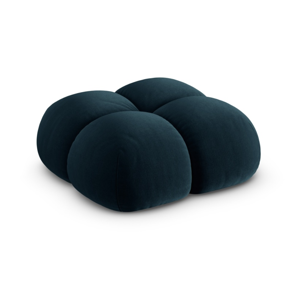 Velvet Pouf LORETTO Petrol