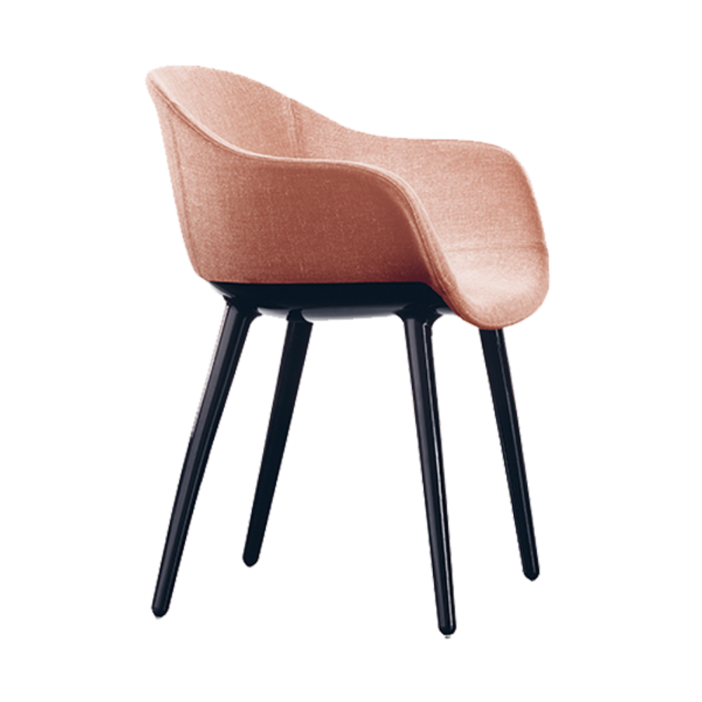 CYBORG LADY chair in pink with a black base