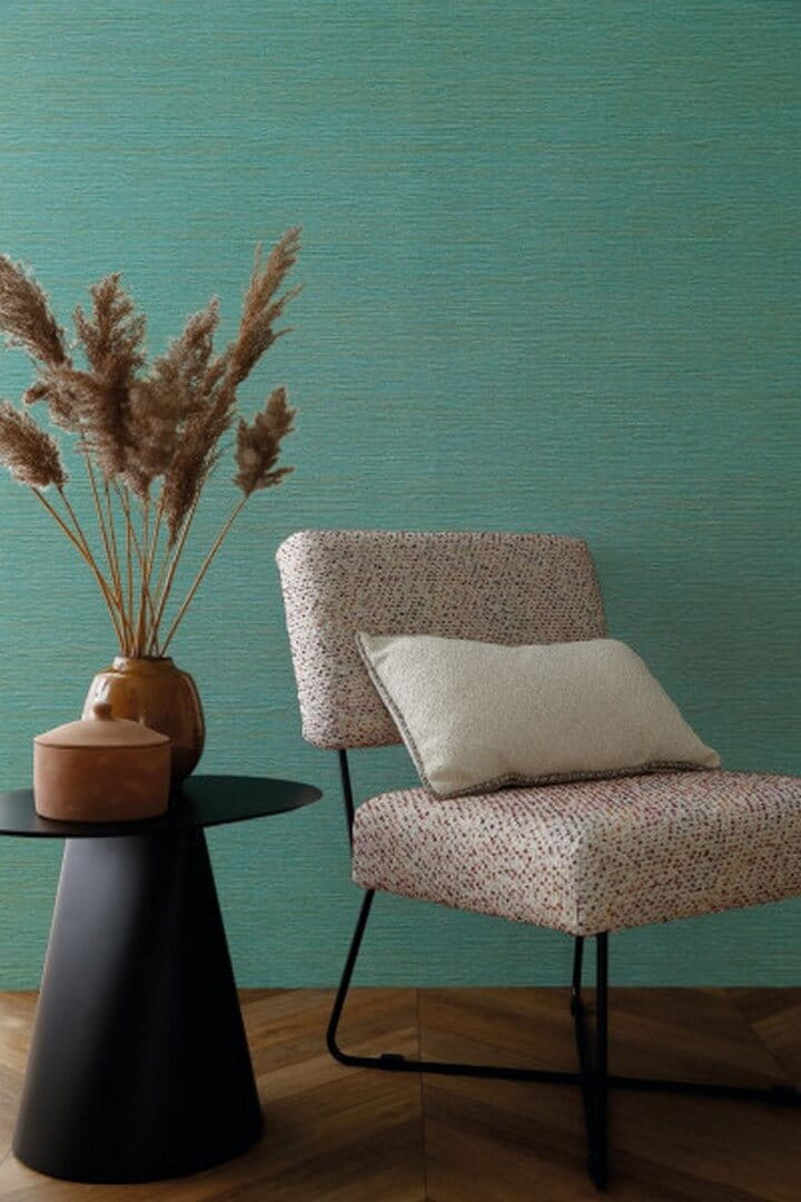 Strukturierte Tapete, die Leinwand imitiert MALACCA - GALET grau