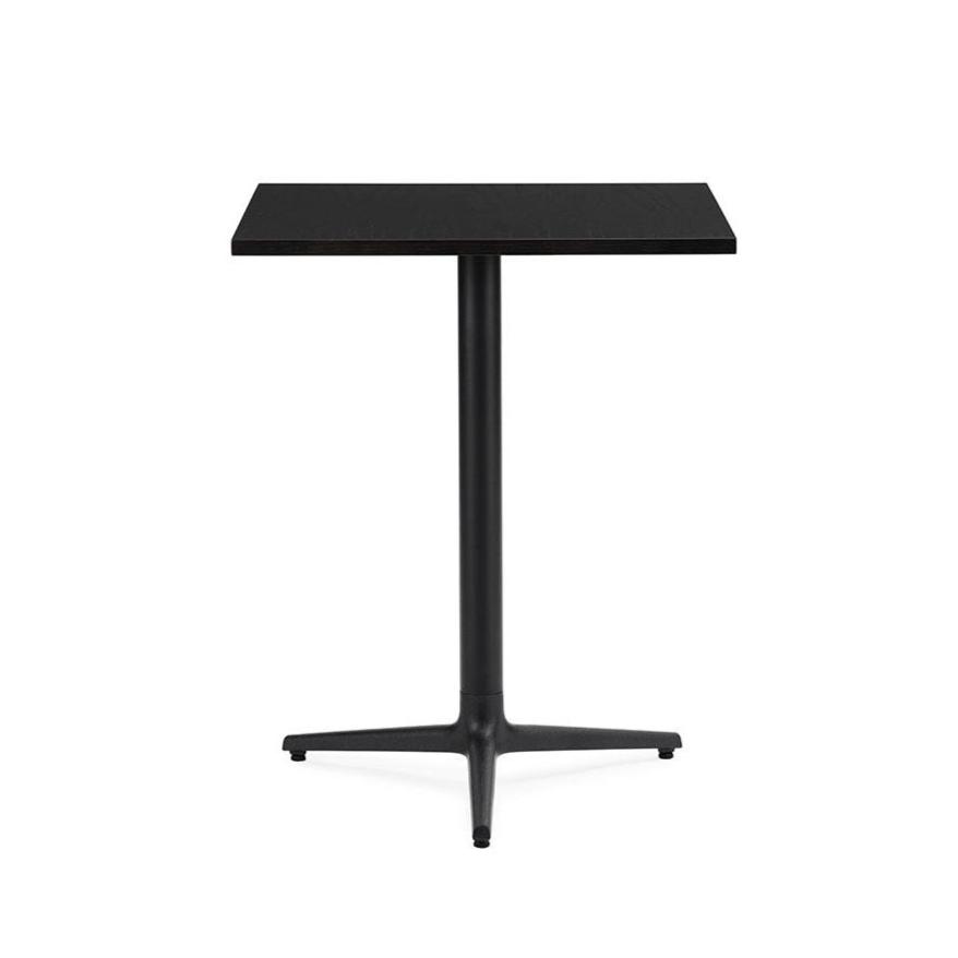 Allez cafe table Wooden top with a black base