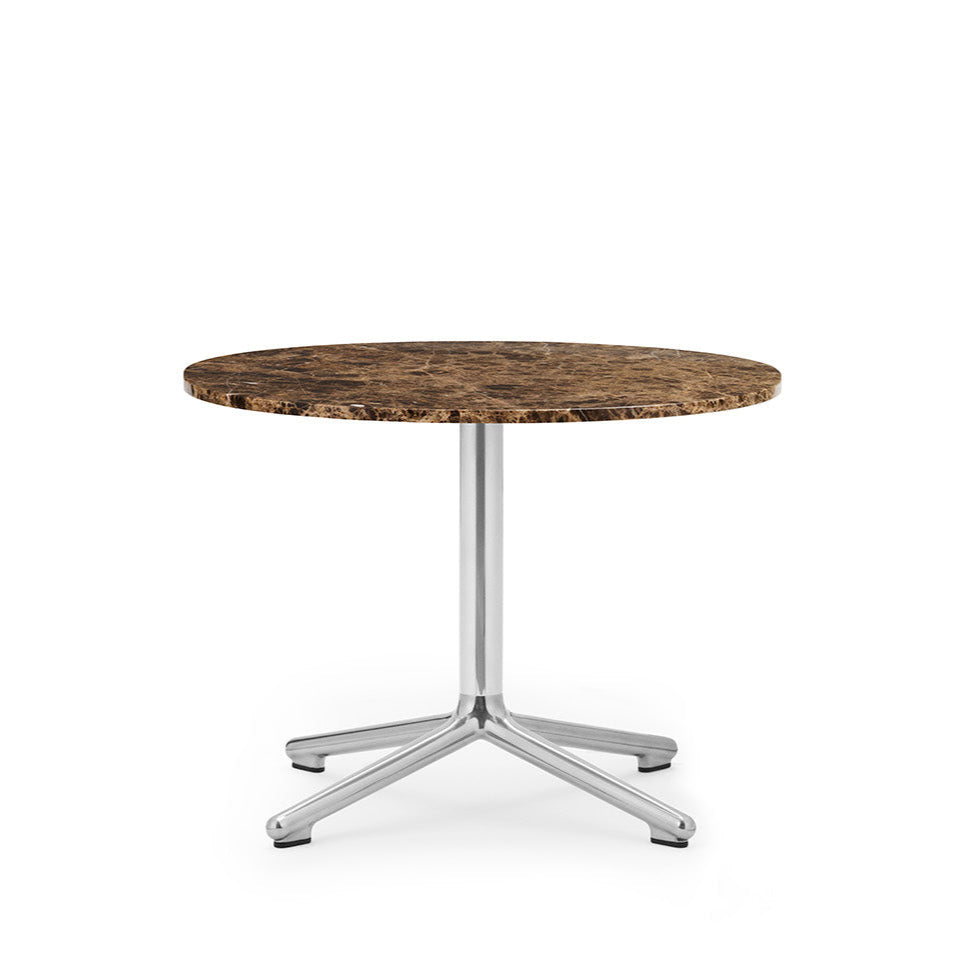 LUNAR salontafel met marmeren blad en aluminium basis