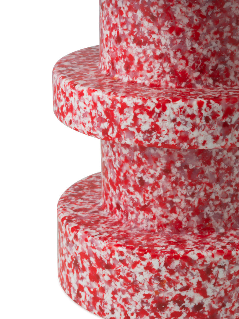 Side table bit stack red