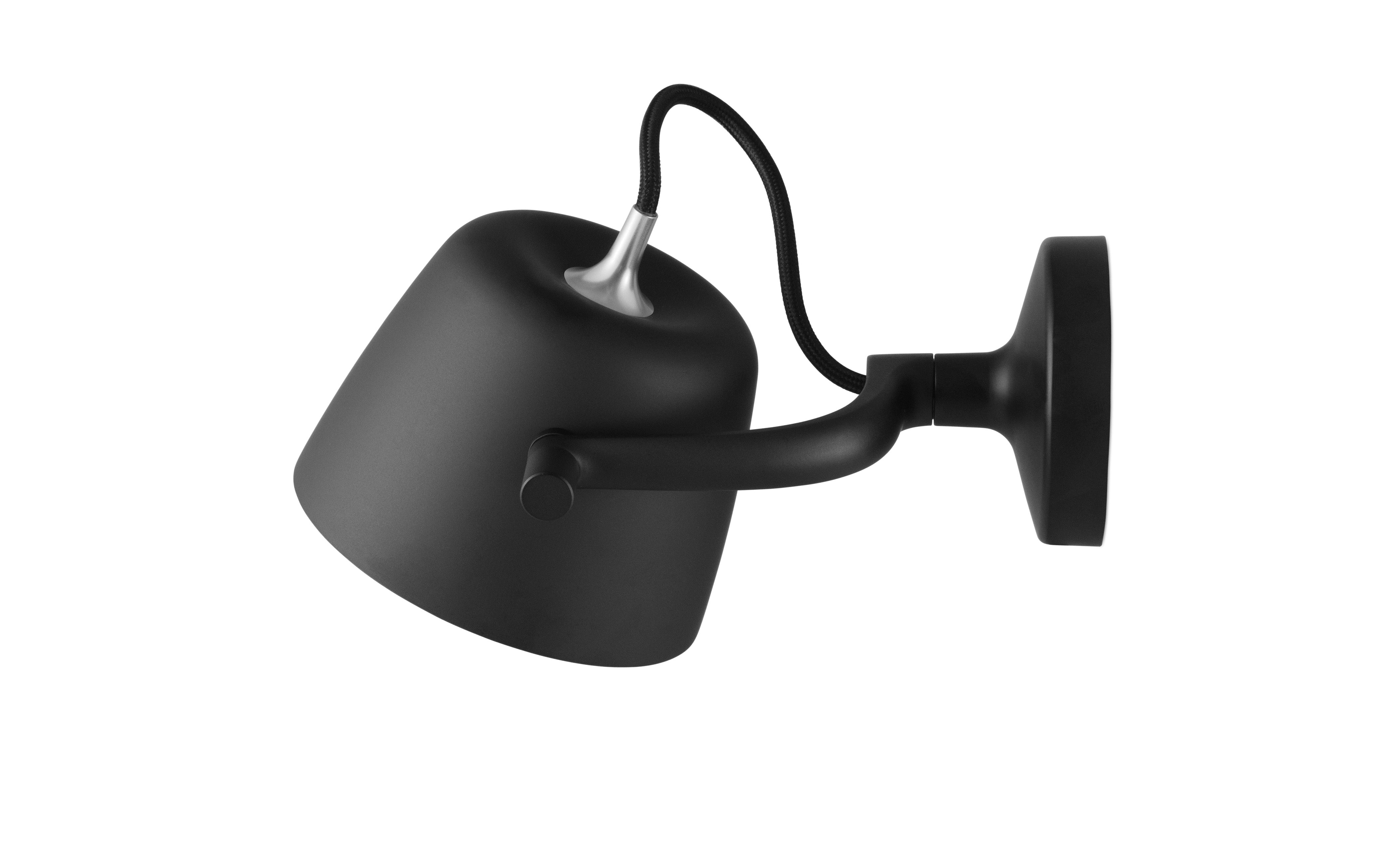 Verstelbare wandlamp TUB zwart