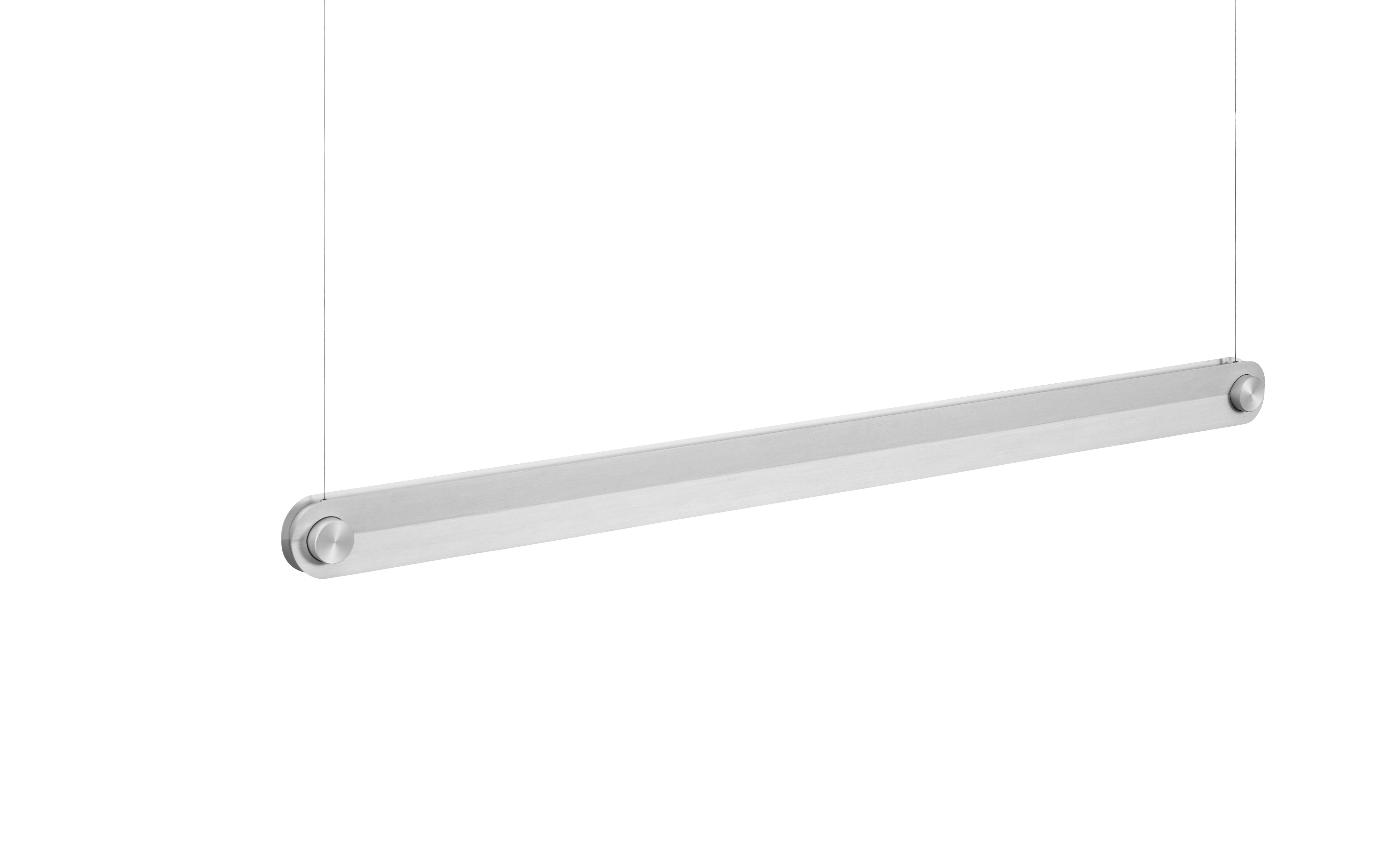 Technische lamp DIM LINEAR geborsteld aluminium