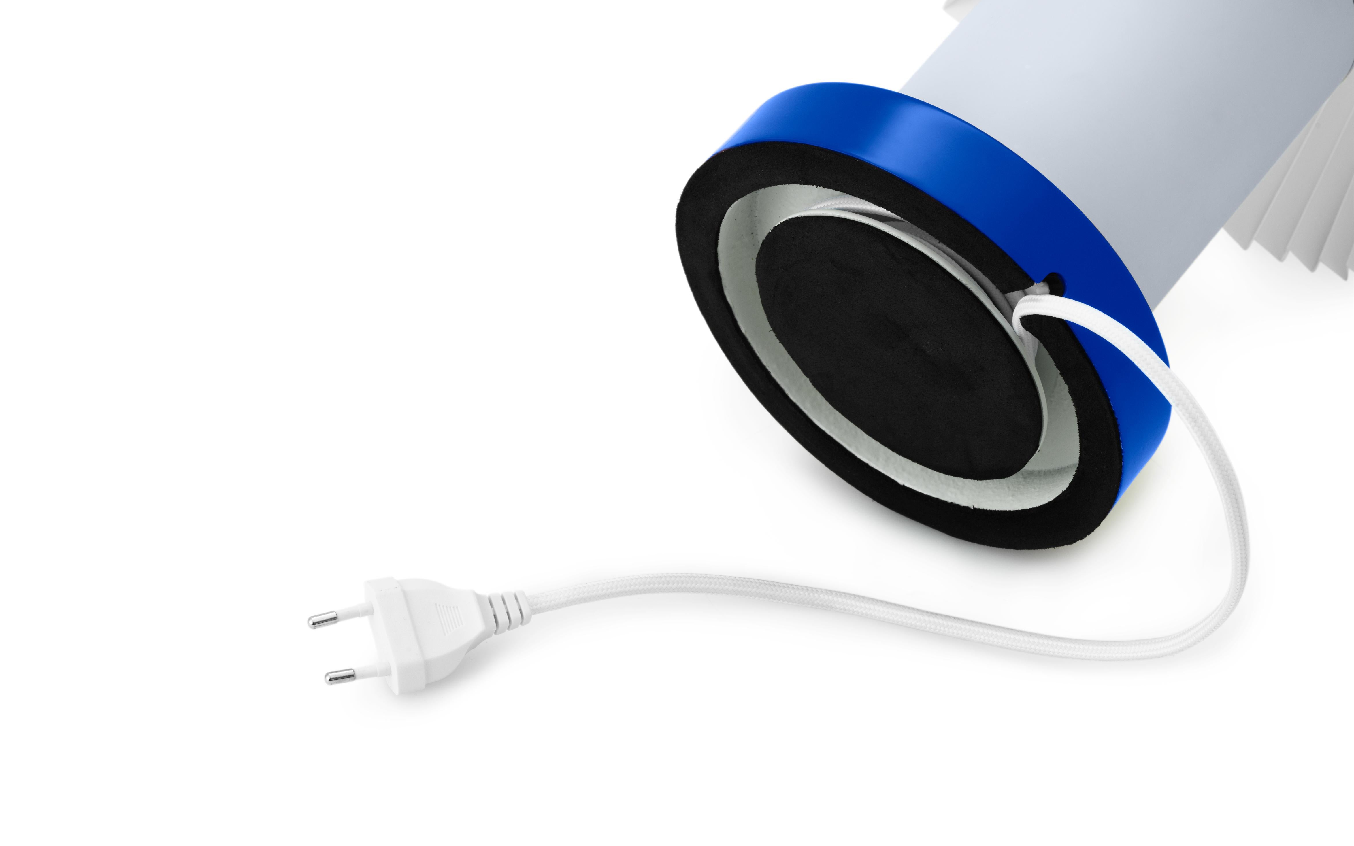 CELLU table lamp white with blue base