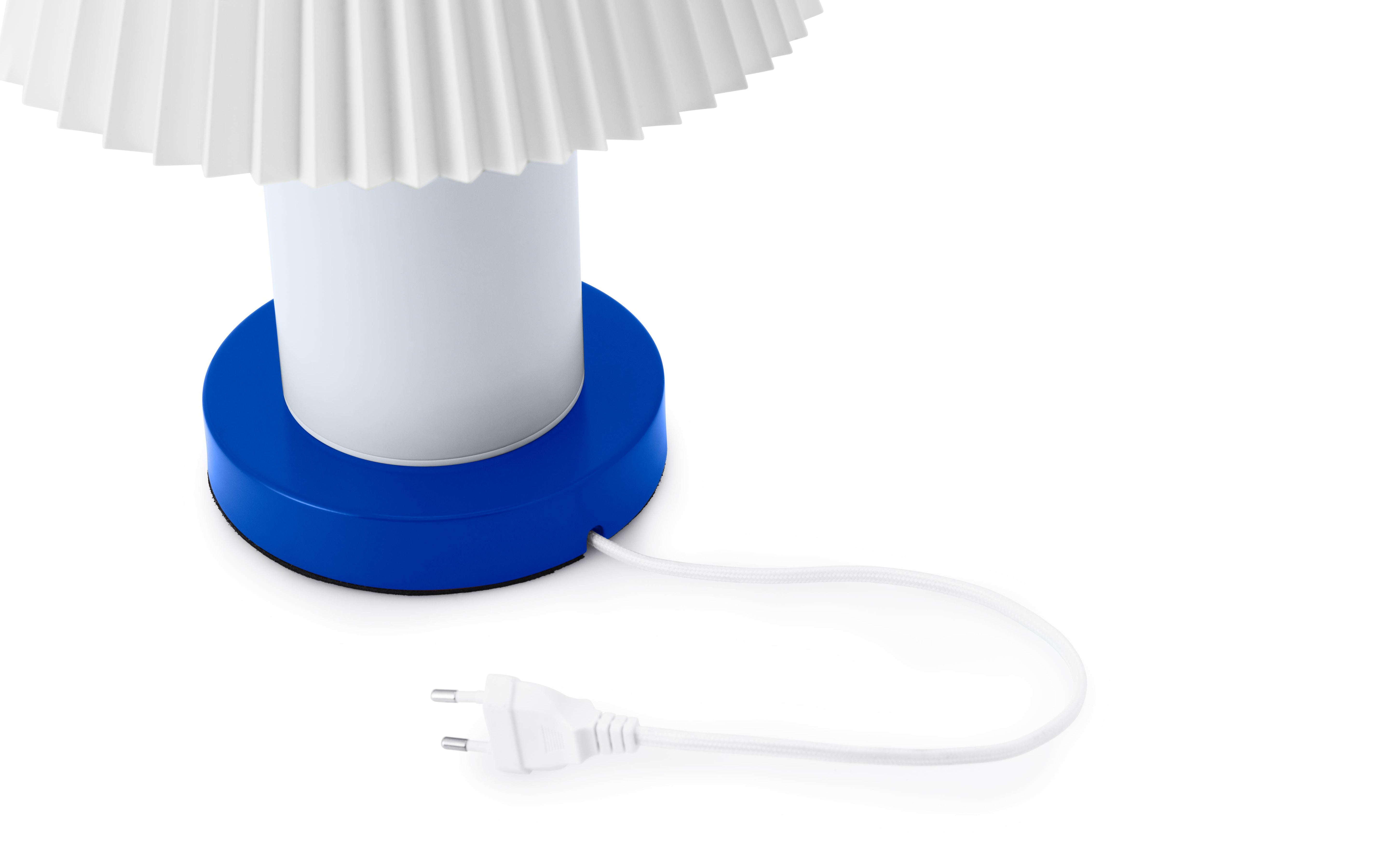 CELLU table lamp white with blue base