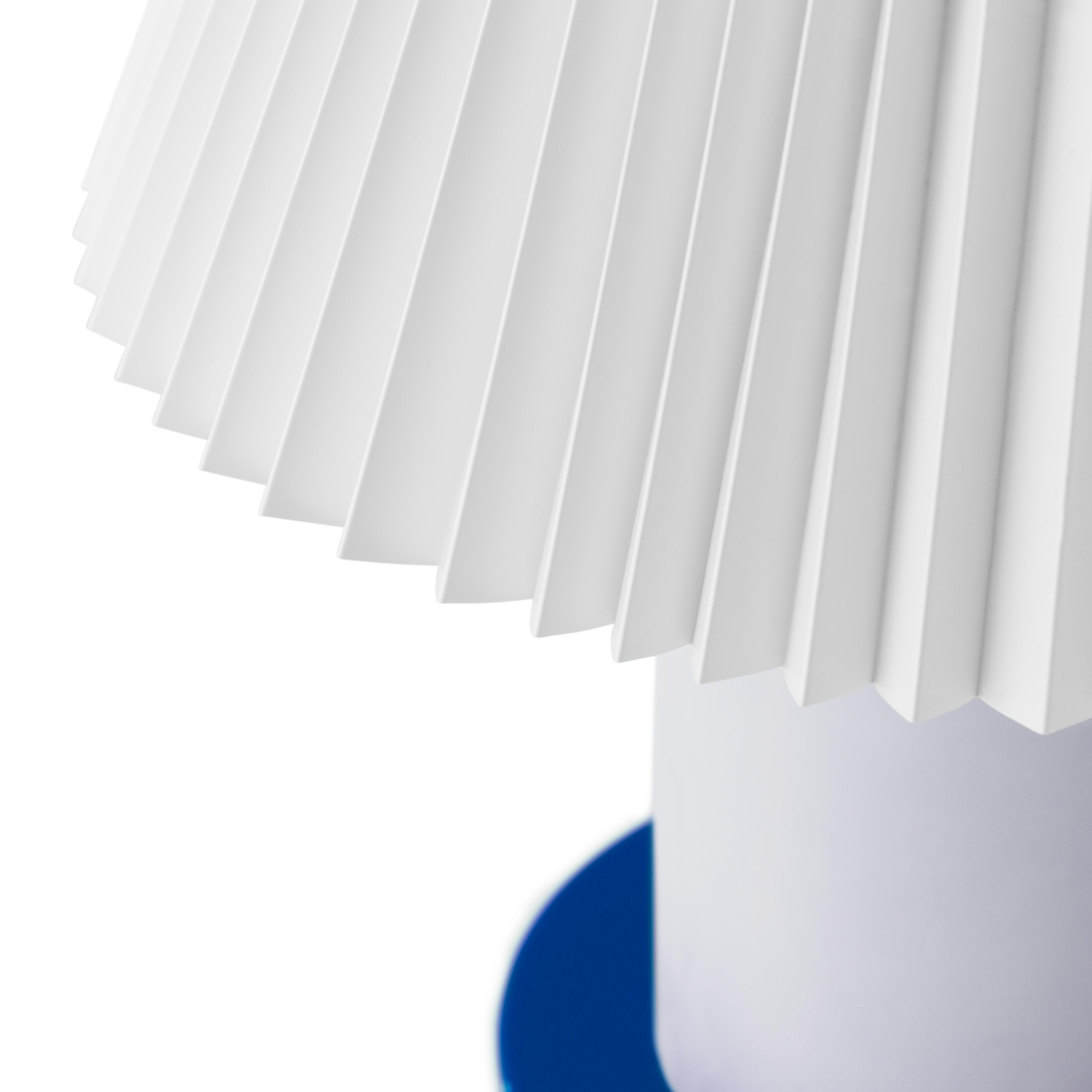 CELLU table lamp white with blue base