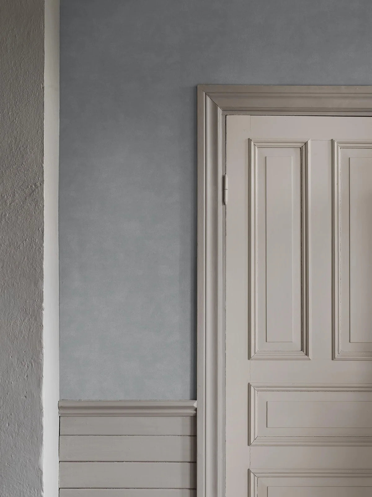 Behang dat canvas imiteert SHADES - CELESTITE gedempt blauw