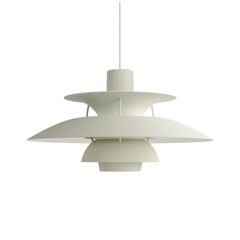 Hanglamp PH 5 monochromatisch bleke tint van tin