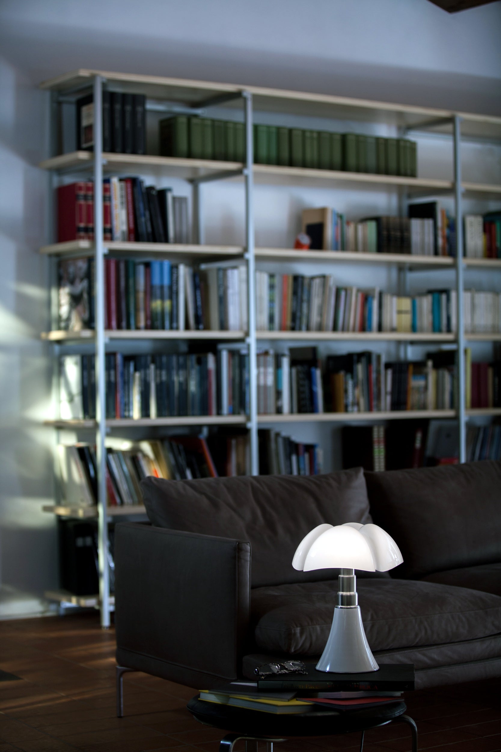 MINIPIPISTRELLO Table Lamp with Opal Shade and White Base