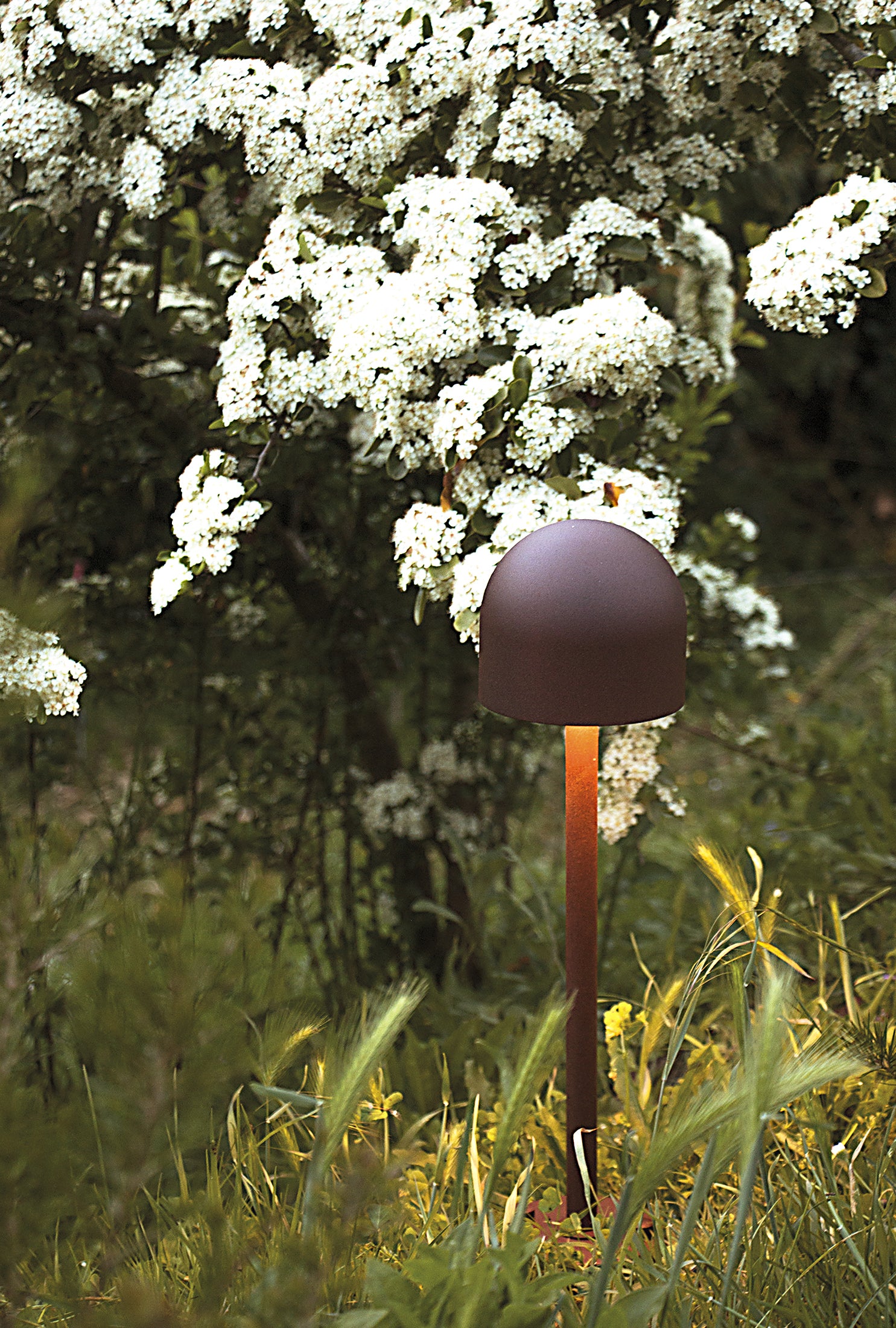 Buiten vloerlamp BOLETO bruin
