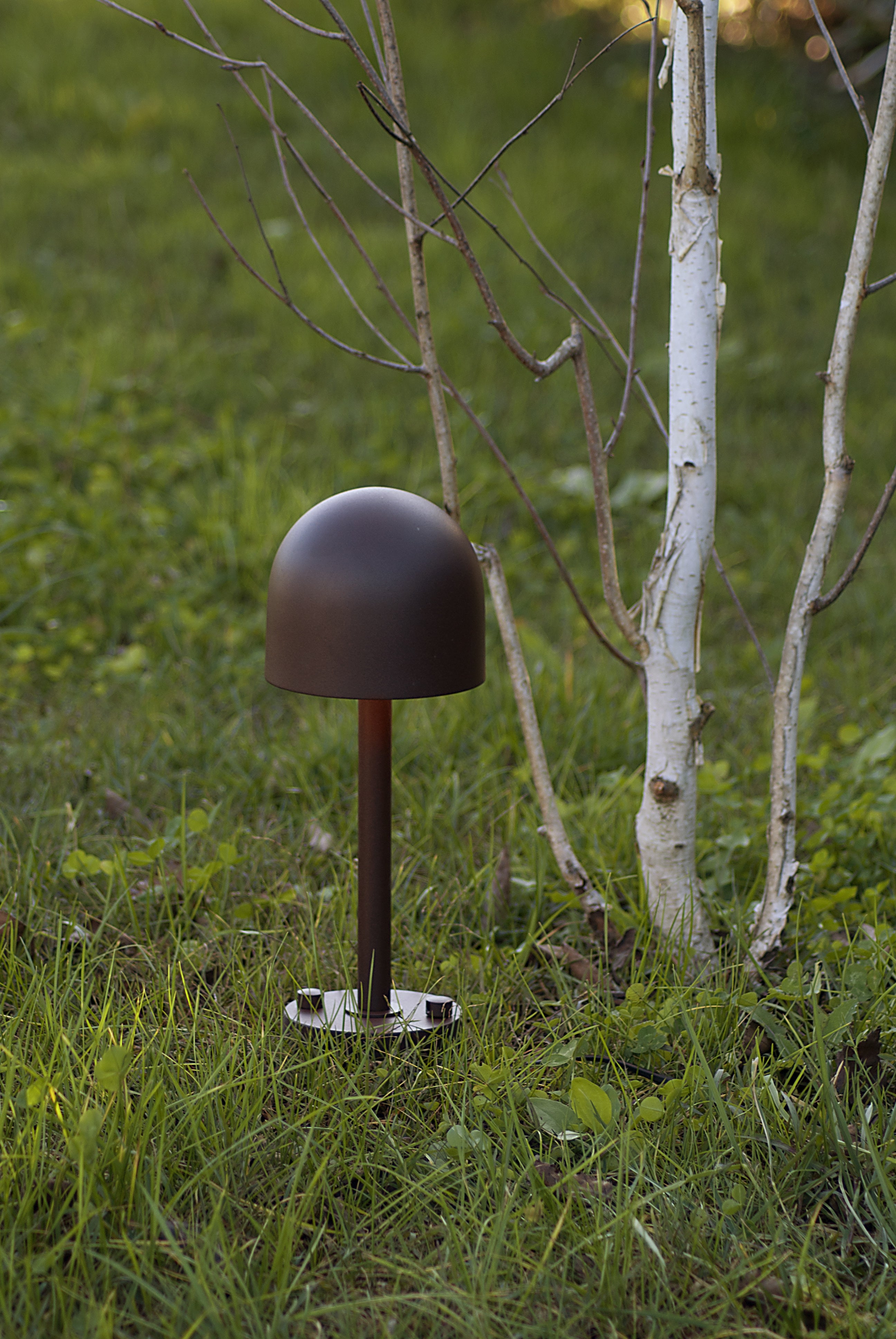 Buiten vloerlamp BOLETO bruin