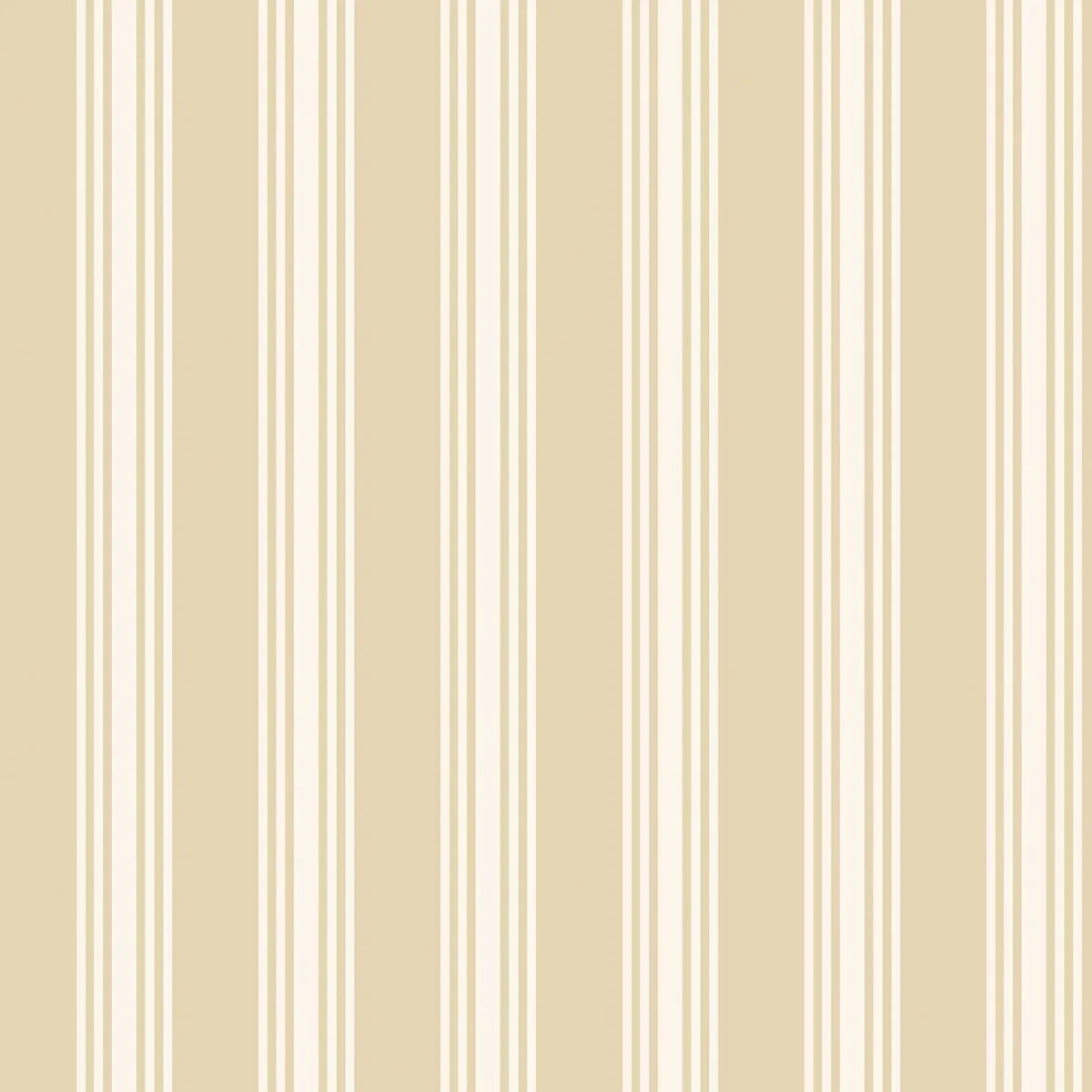 GUNNEBO Yellow and White Striped Wallpaper
