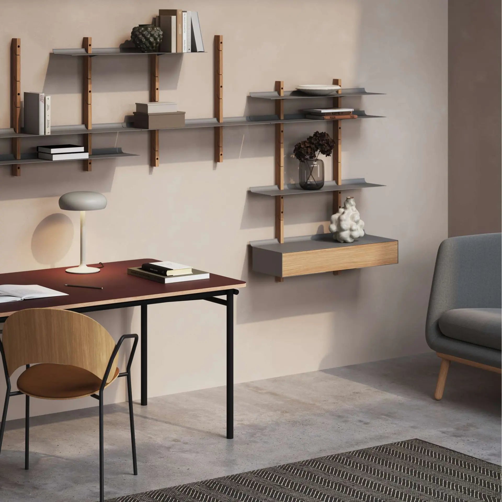 EMENDO table lamp gray