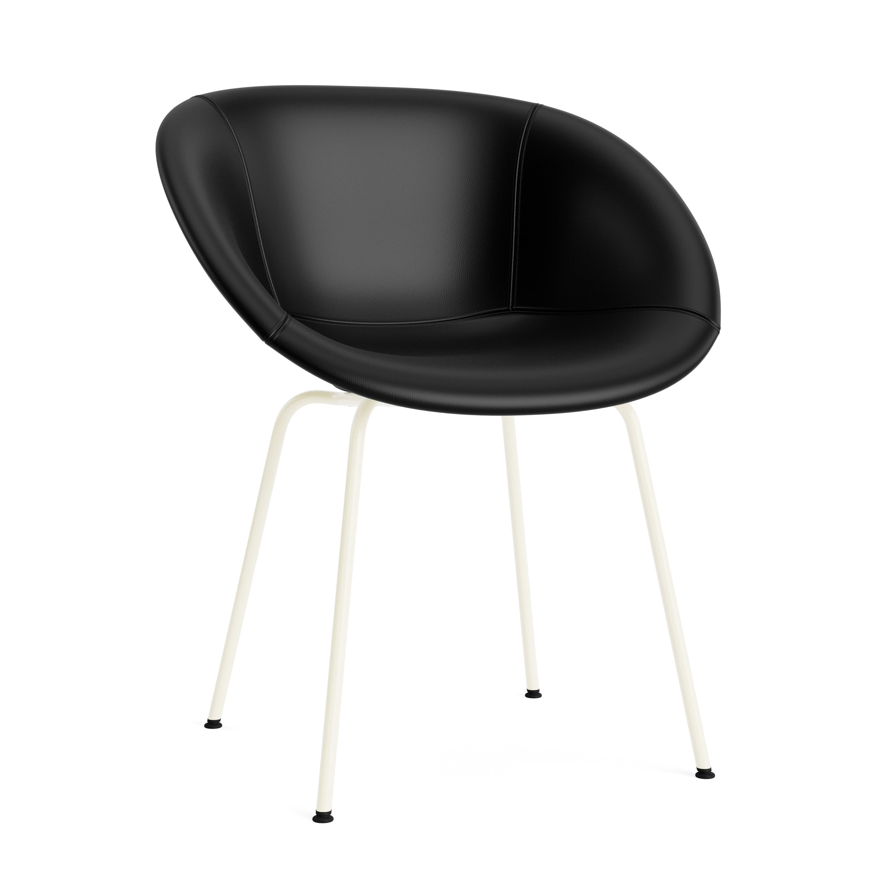 Gestoffeerde MAT ARMCHAIR met een crèmekleurige basis