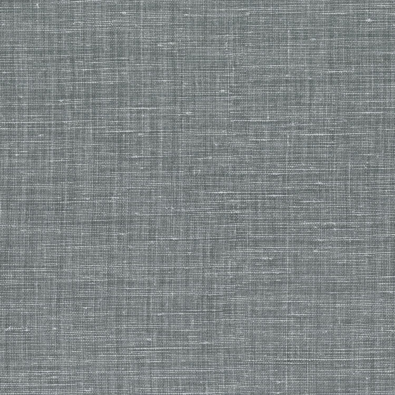 Structural wallpaper resembling linen canvas SHINOK - GRIS FUME dark gray