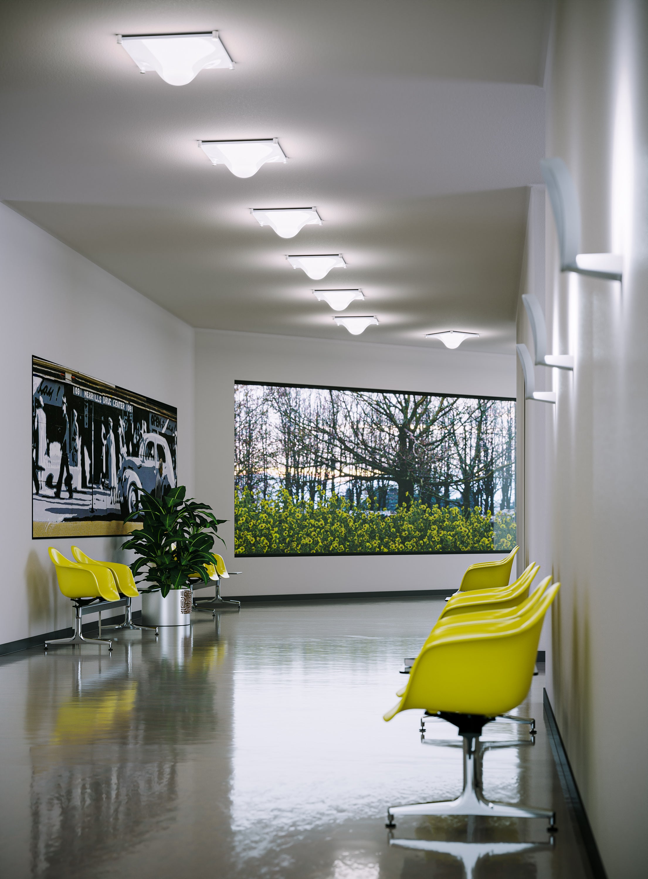Wandlamp BOLLA wit