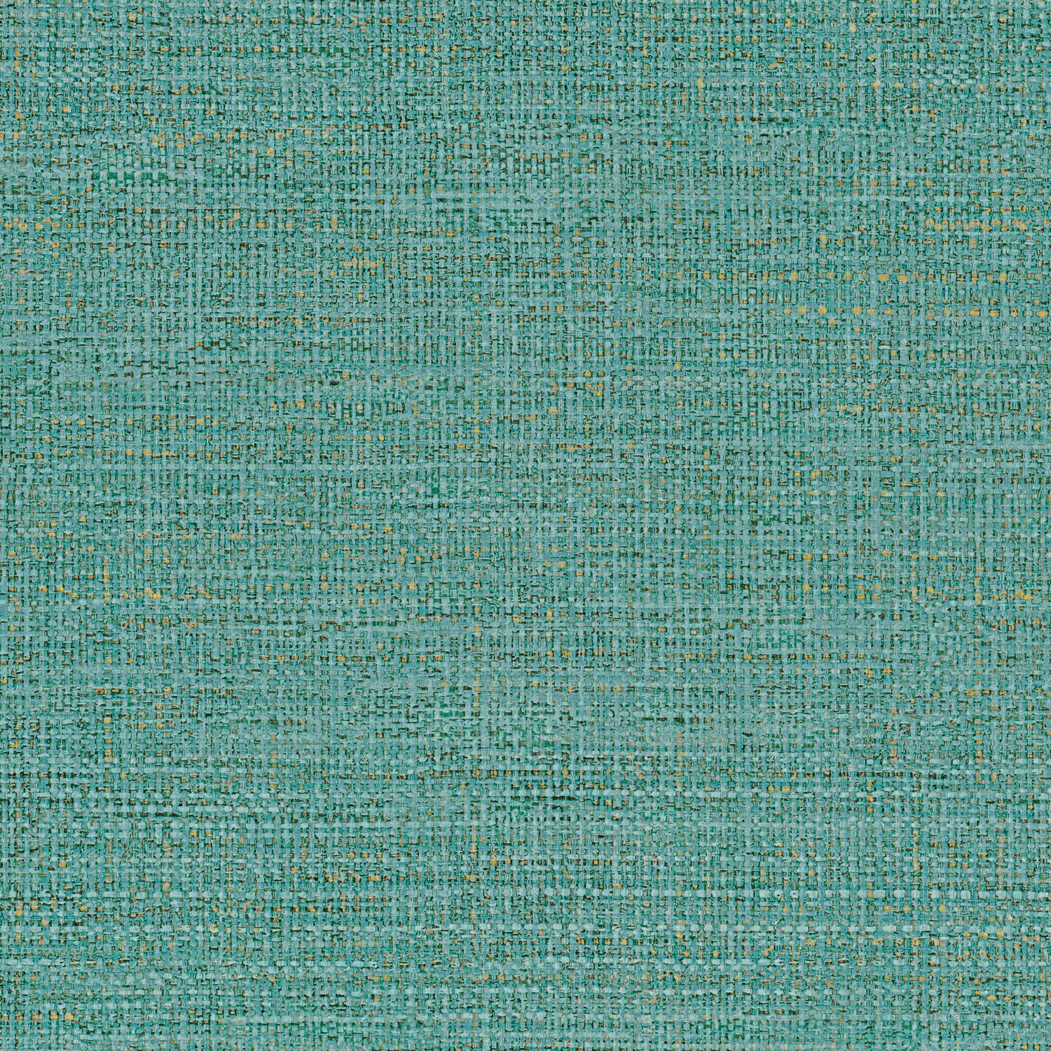 Structural wallpaper imitating canvas CARIOCA - CARAÏBE turquoise