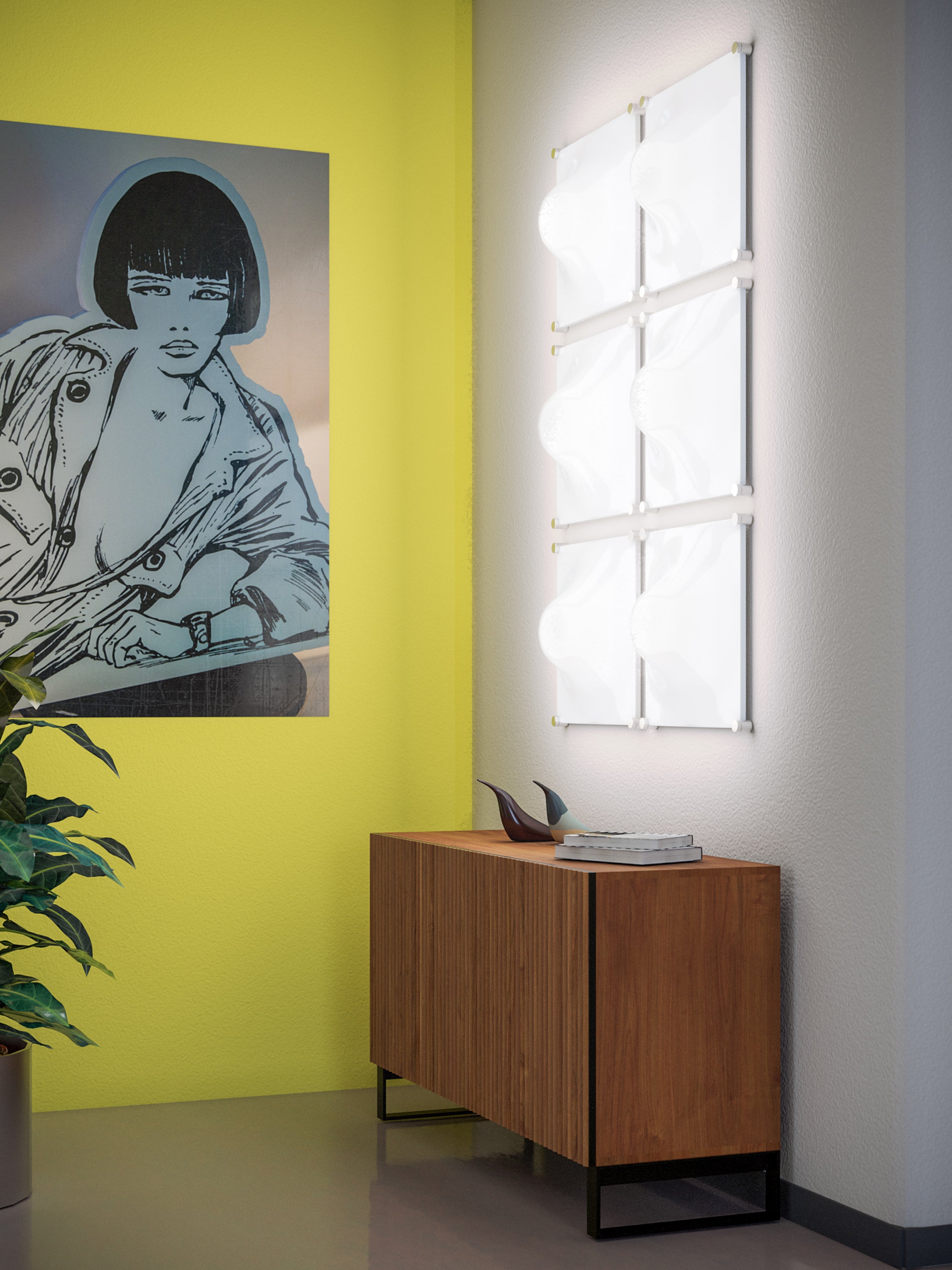 Wandlamp BOLLA wit