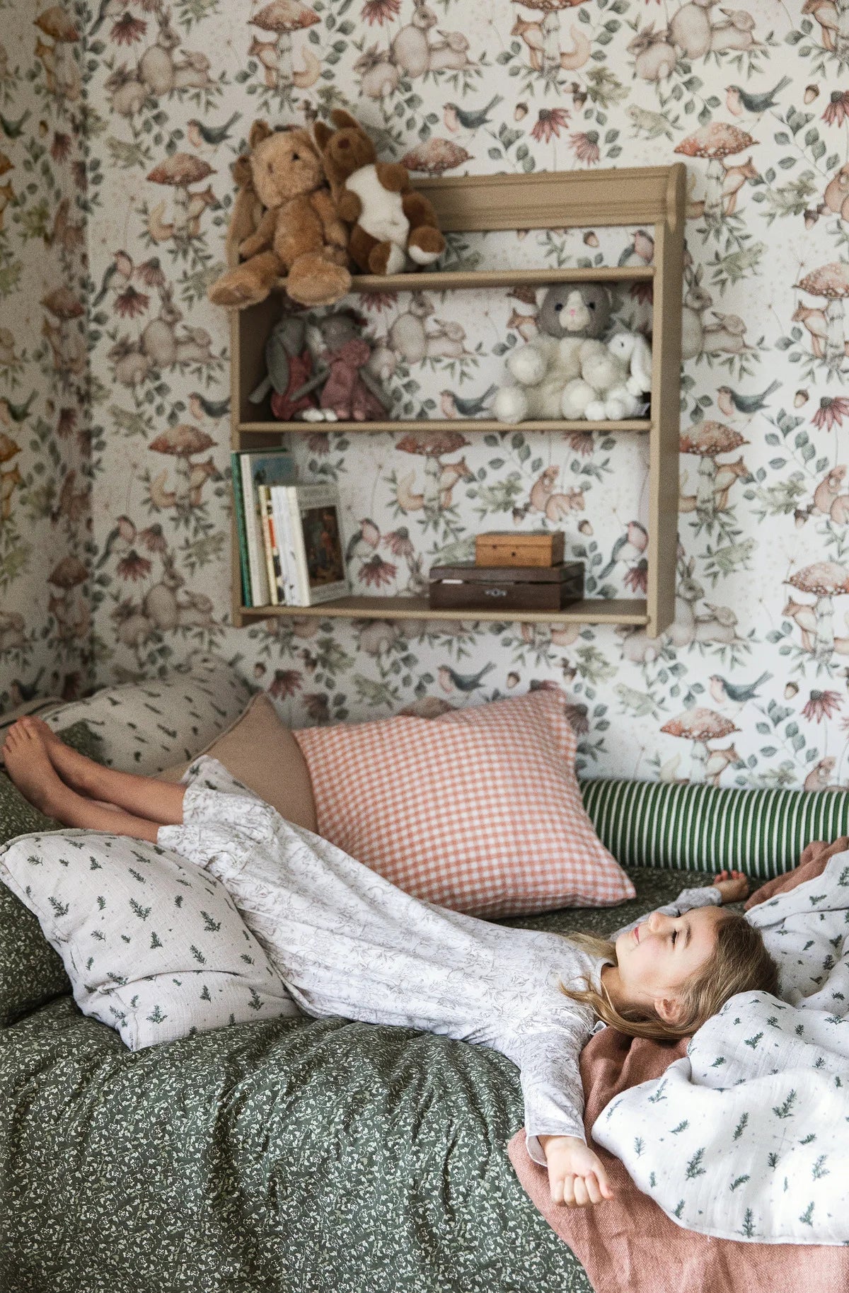 Behang voor kinderen met dierenmotief MINOU beige