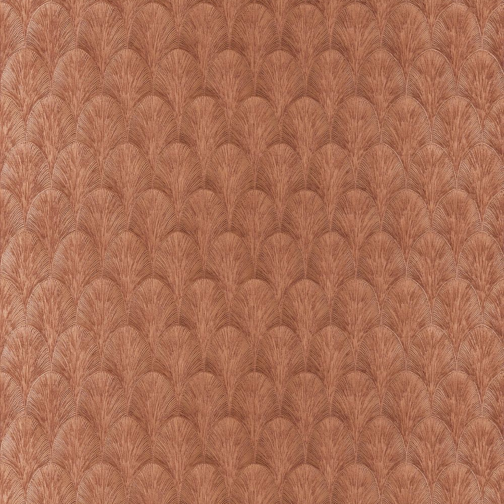 Metallic Wallpaper with Abstract Pattern TOURMALINE - COPPER