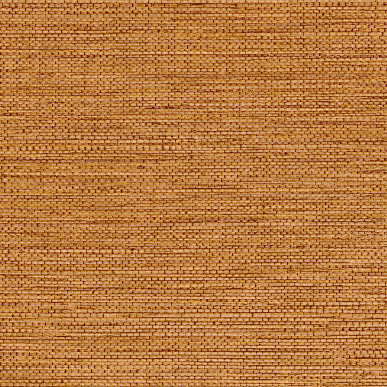 Structural wallpaper imitating seagrass fibers ZOSTERA - TERRE DE SIENNE orange