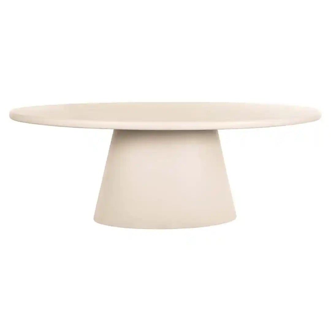 Ovale tafel CLAYTON beige