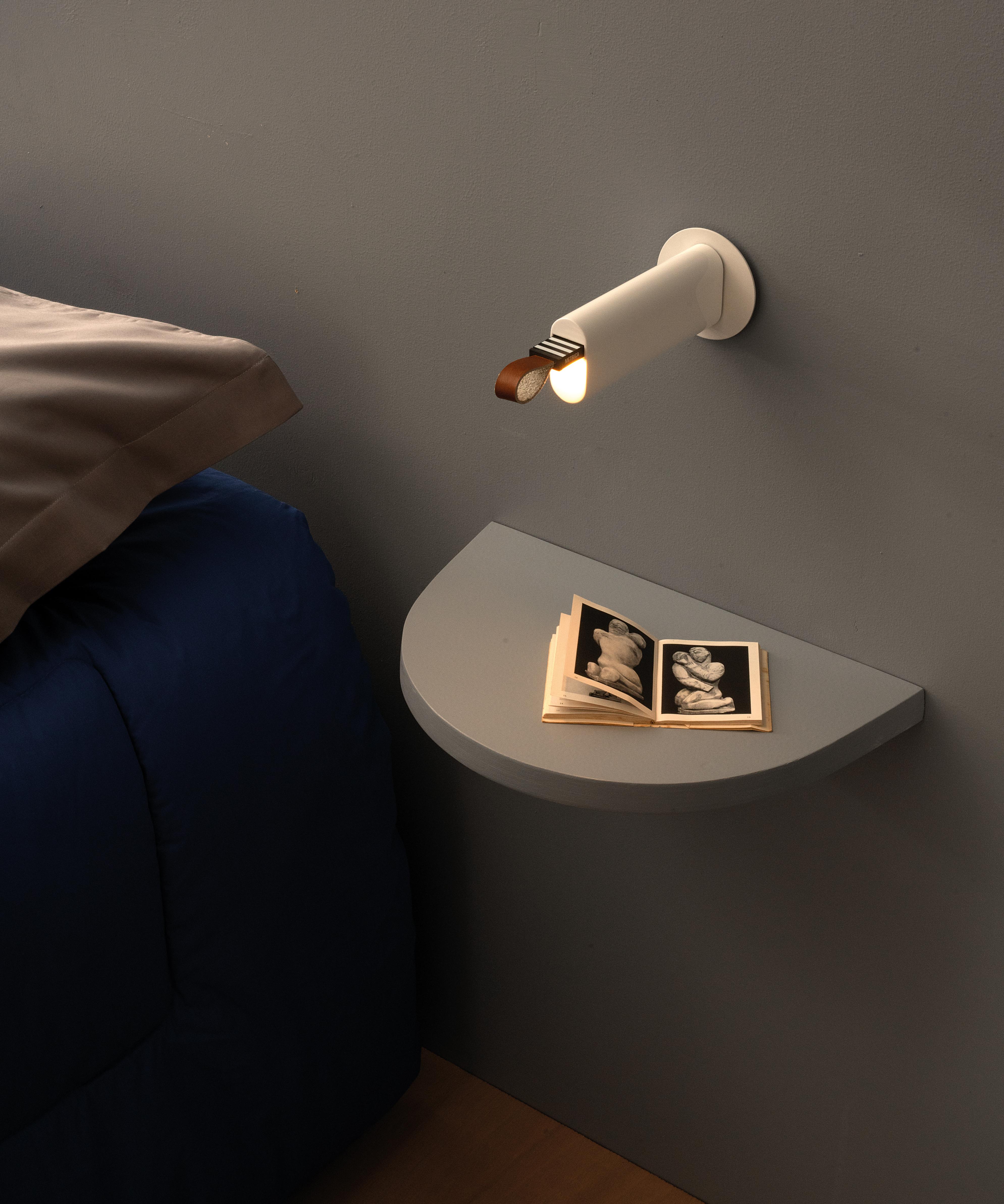 Wandlamp METRICA glanzend wit