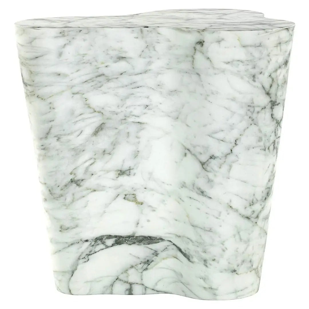 WHITE ROCKYARD Outdoor Side Table
