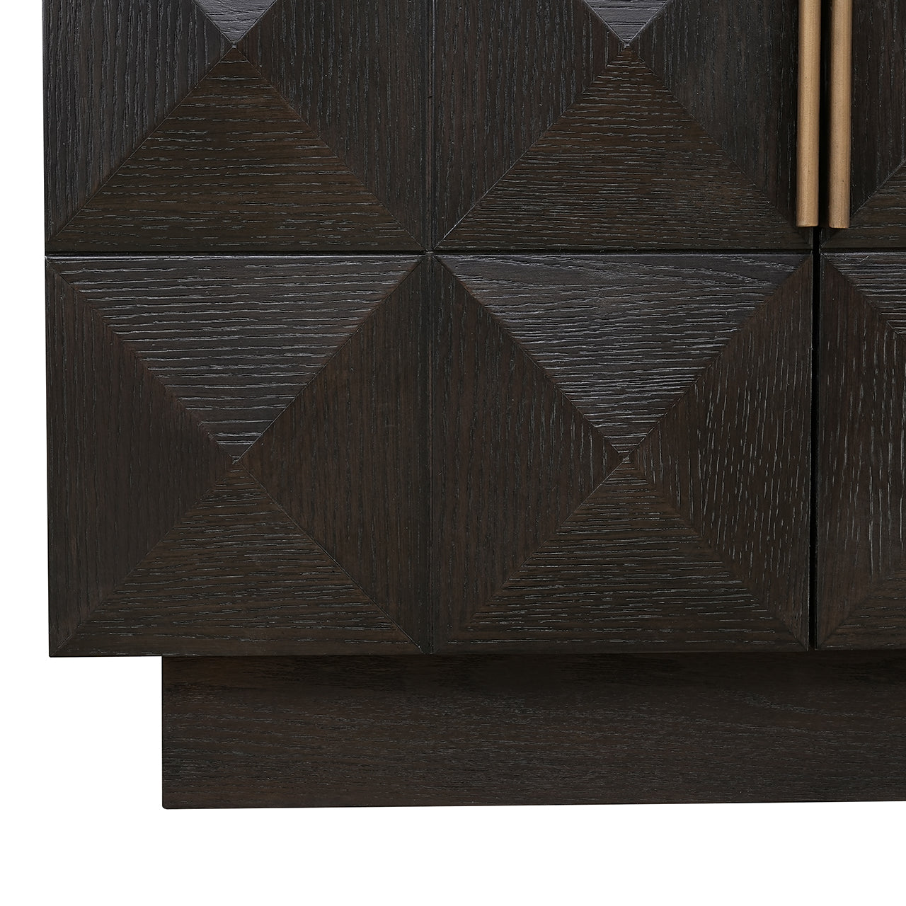 4-door CLAREMONT chest of drawers brown with beige top