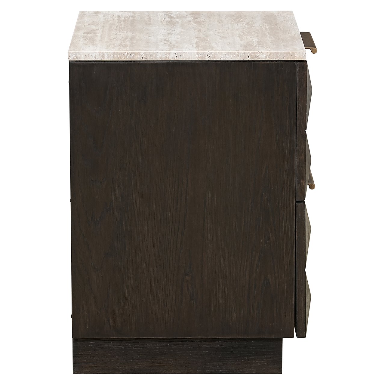 CLAREMONT nightstand brown with beige top
