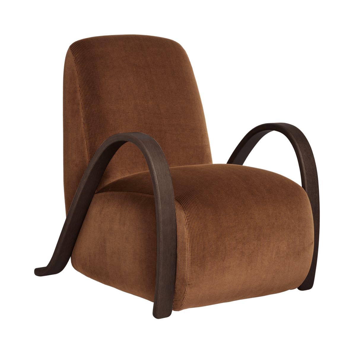 Fotel BUUR rdzawy aksamit – ferm LIVING