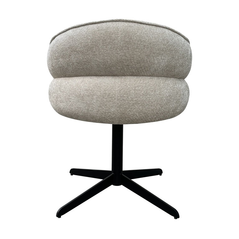 Bureau stoel ANGELINA beige met zwarte basis