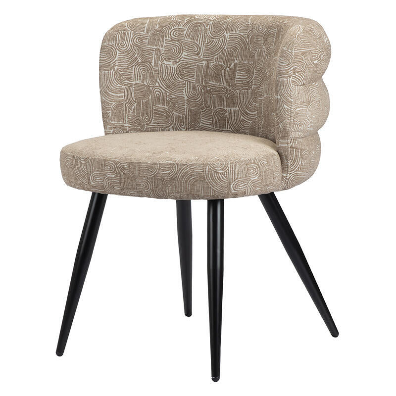 CLOUD stoel taupe met zwarte basis