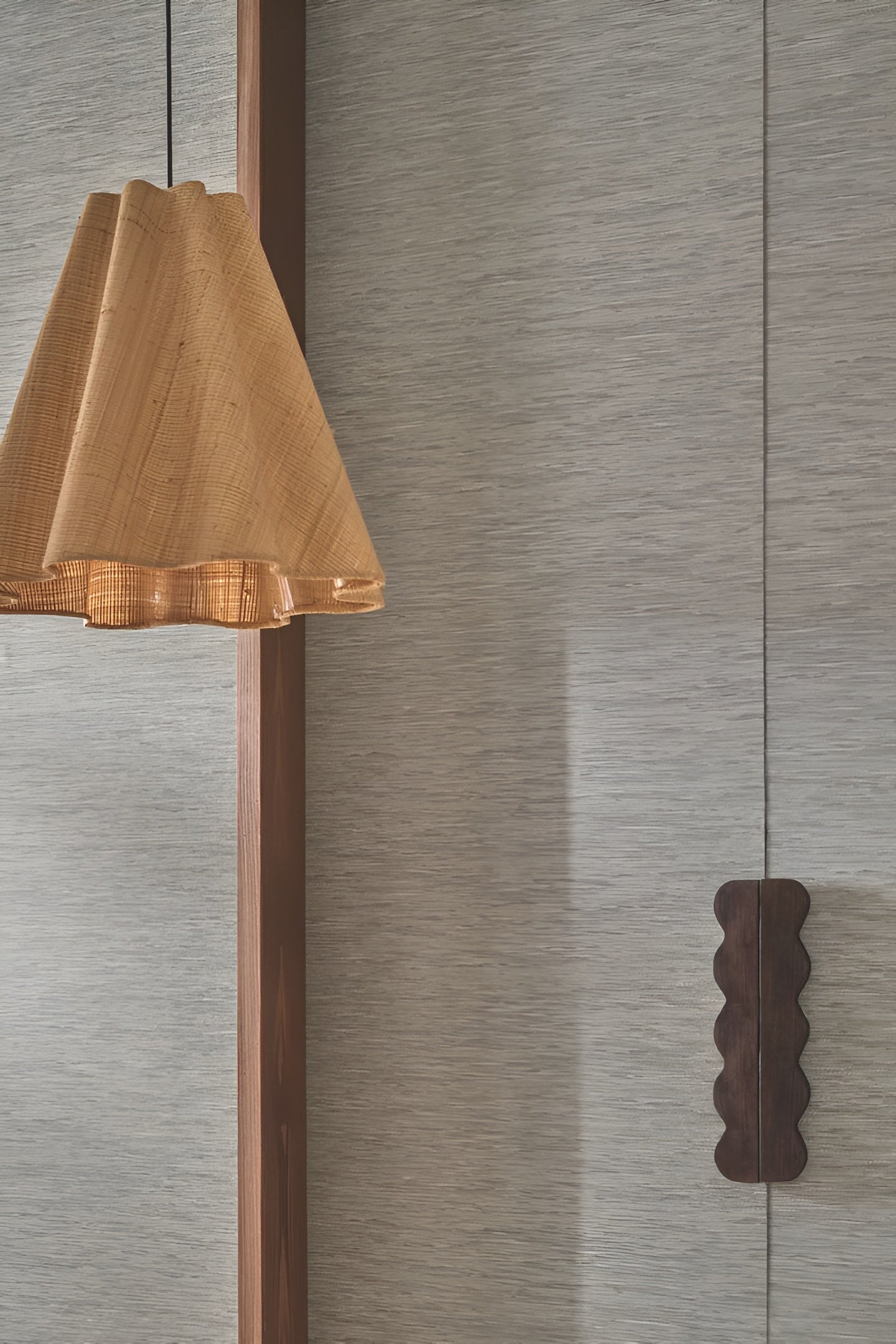 Strukturtapete, die Jacquardstoff imitiert, TATAMI - ACIER stahlgrau