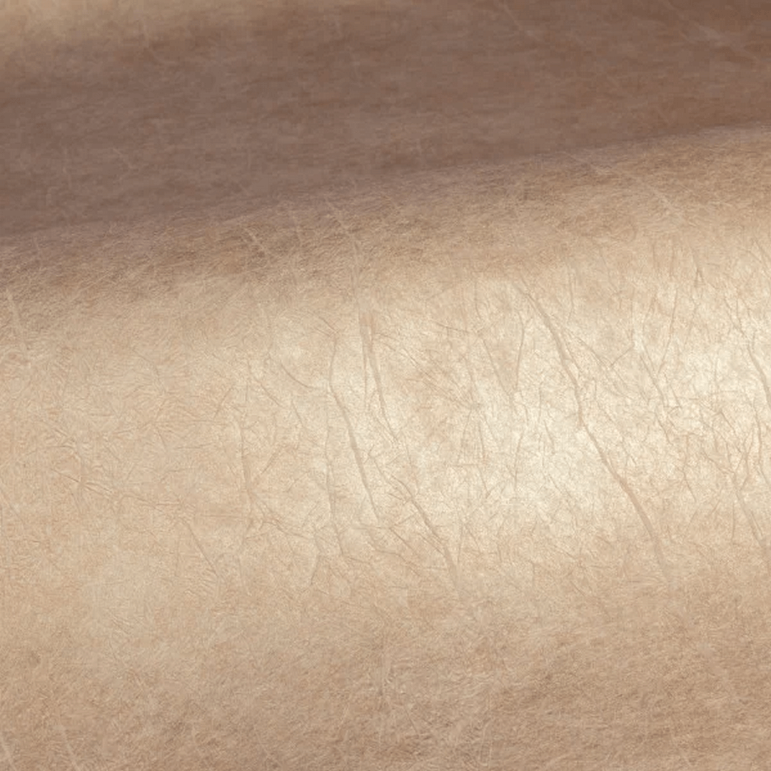 Textured metallic fabric wallpaper with pleats OXEA - BEIGE POUDRÉ PLATINE beige platinum