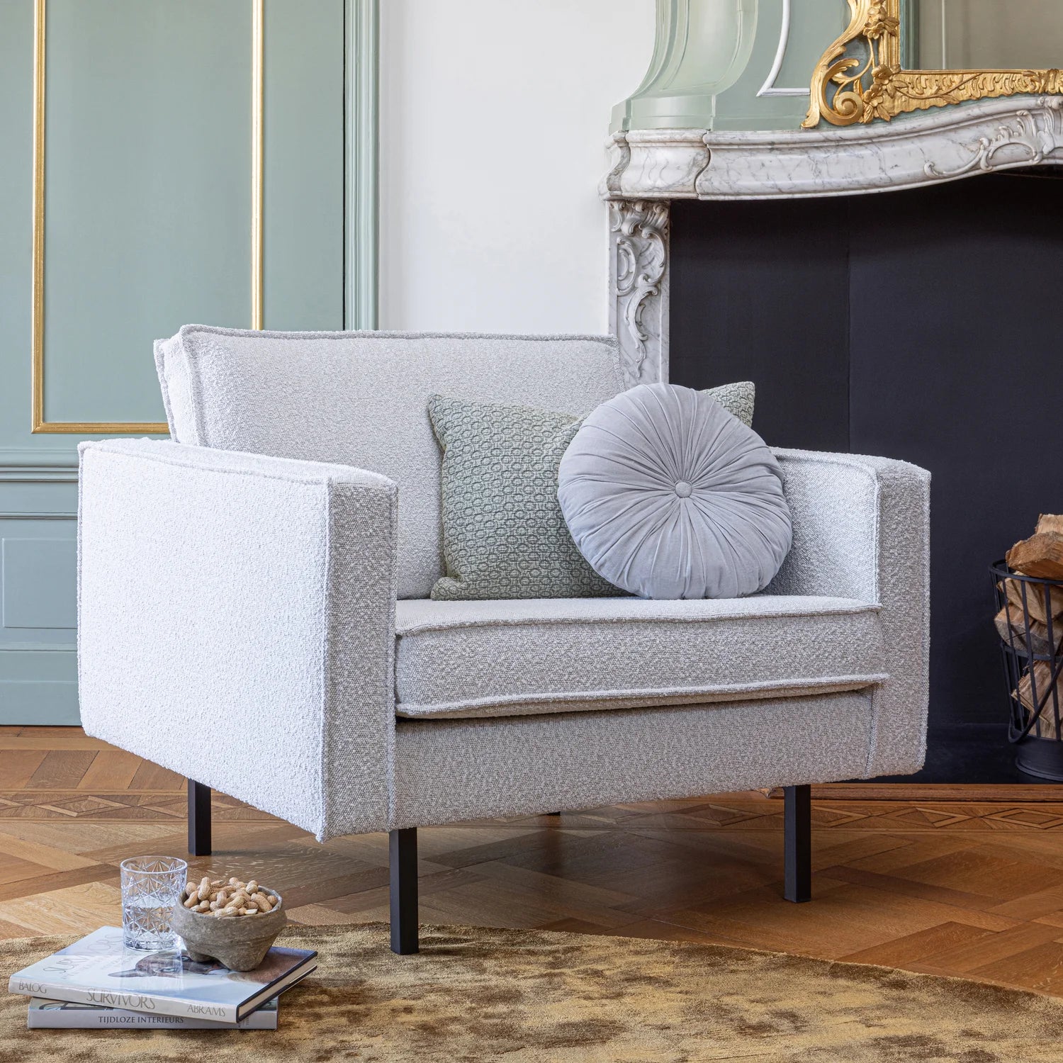 Rodeo chair cream bouclé