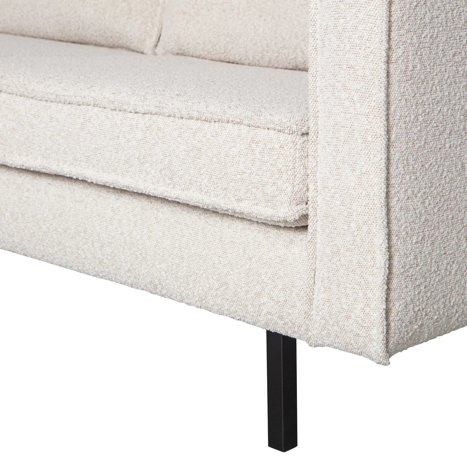 2.5-person sofa Rodeo cream bouclé