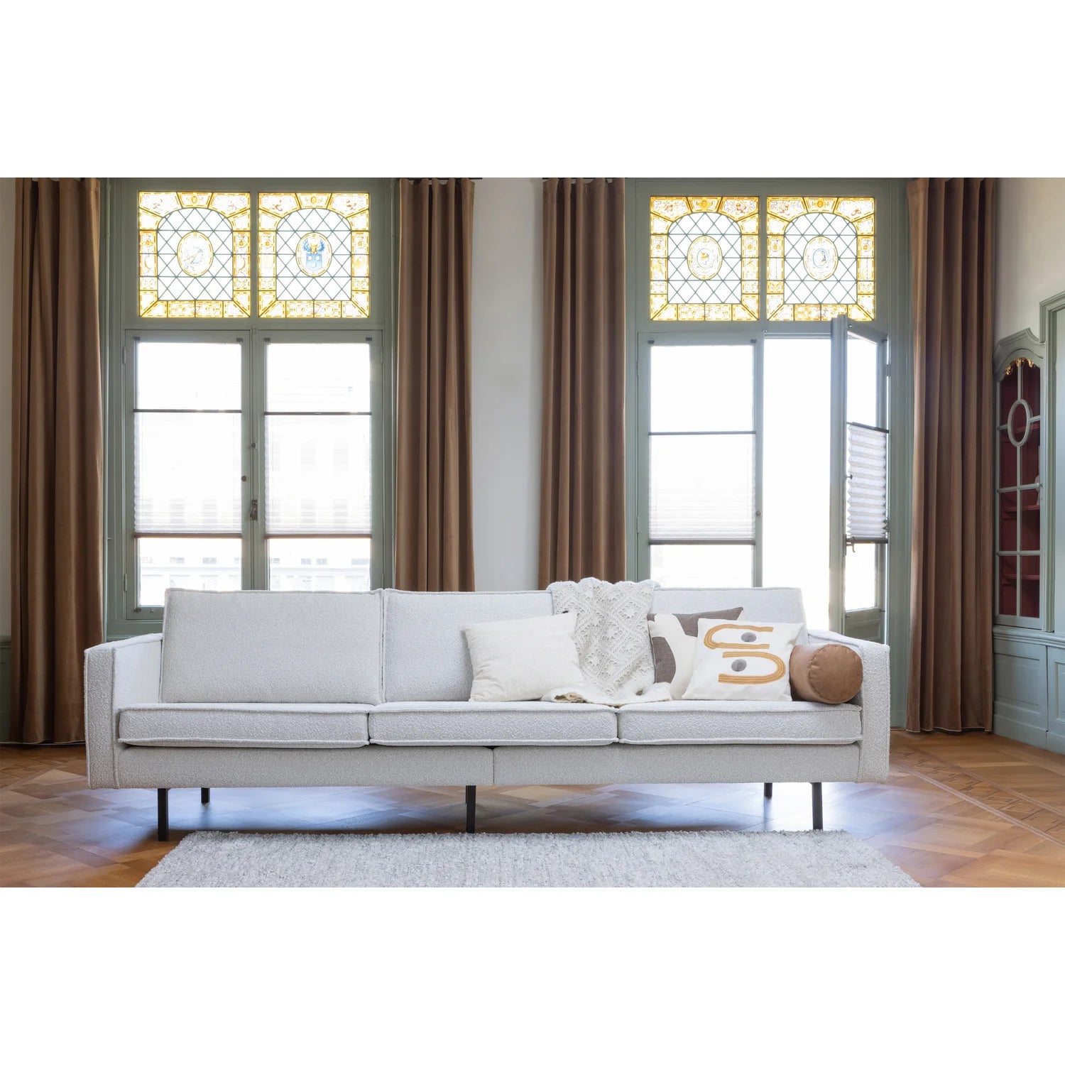 3-Sitzer-Sofa Rodeo Cream Bouclé