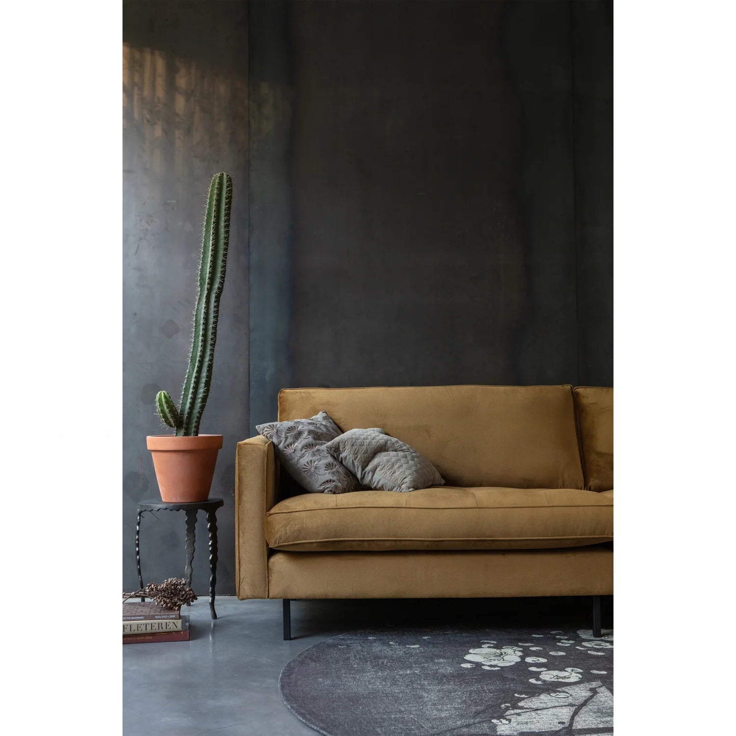 Rodeo Classic Honey Velvet Sofa