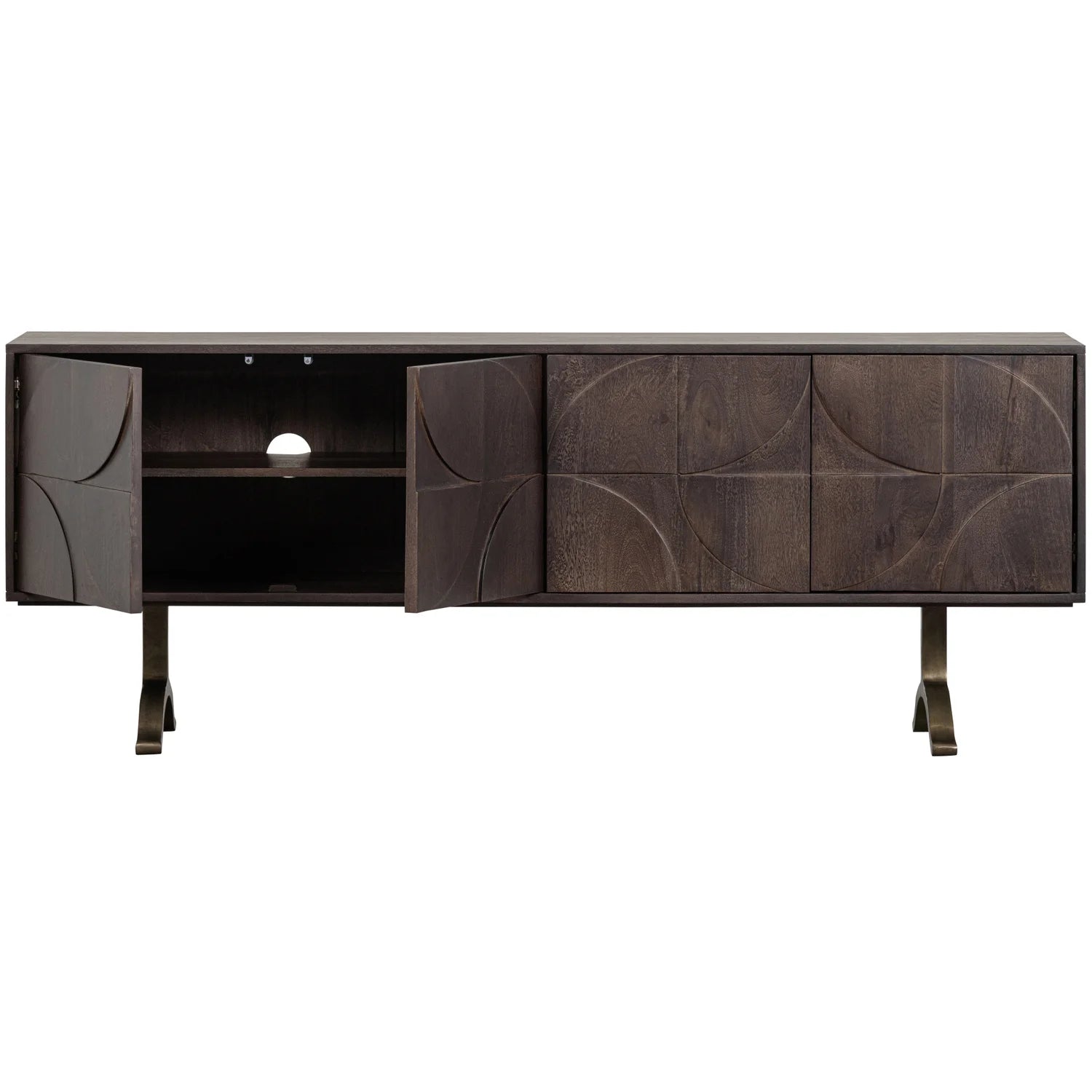 Zeichnen Sie Sideboard -Mangoholz